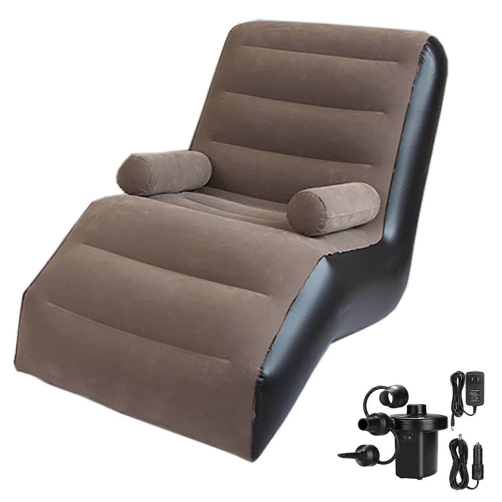 Inflatable Folding Chair for Bedroom and Living Room, Lightweight, Portable, Easy to Store, Durable Material