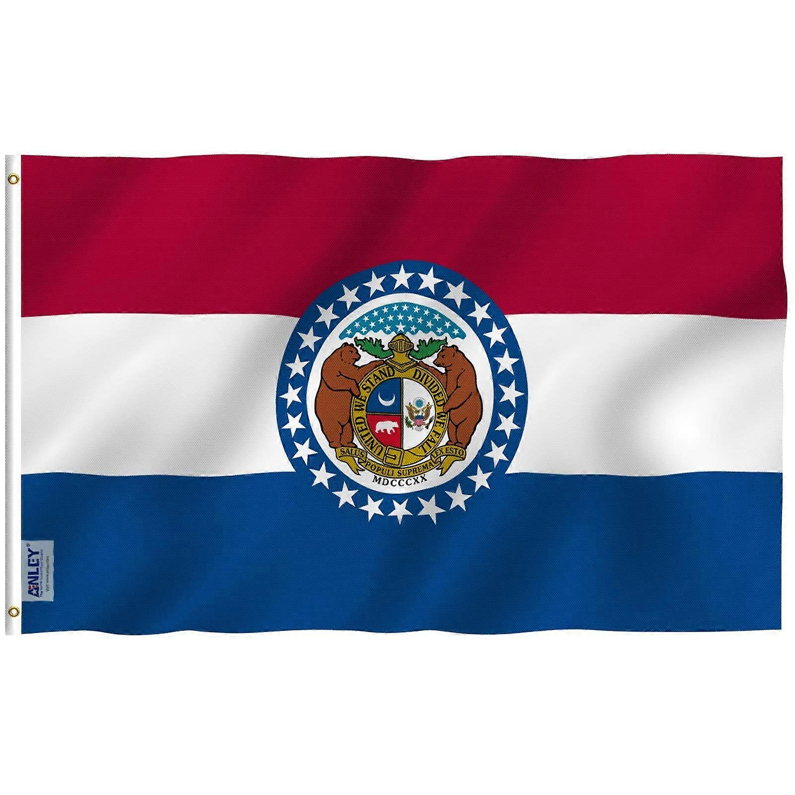Missouri State Flag Vibrant Color and Fade Resistant for Outdoor Display 3x5 Foot
