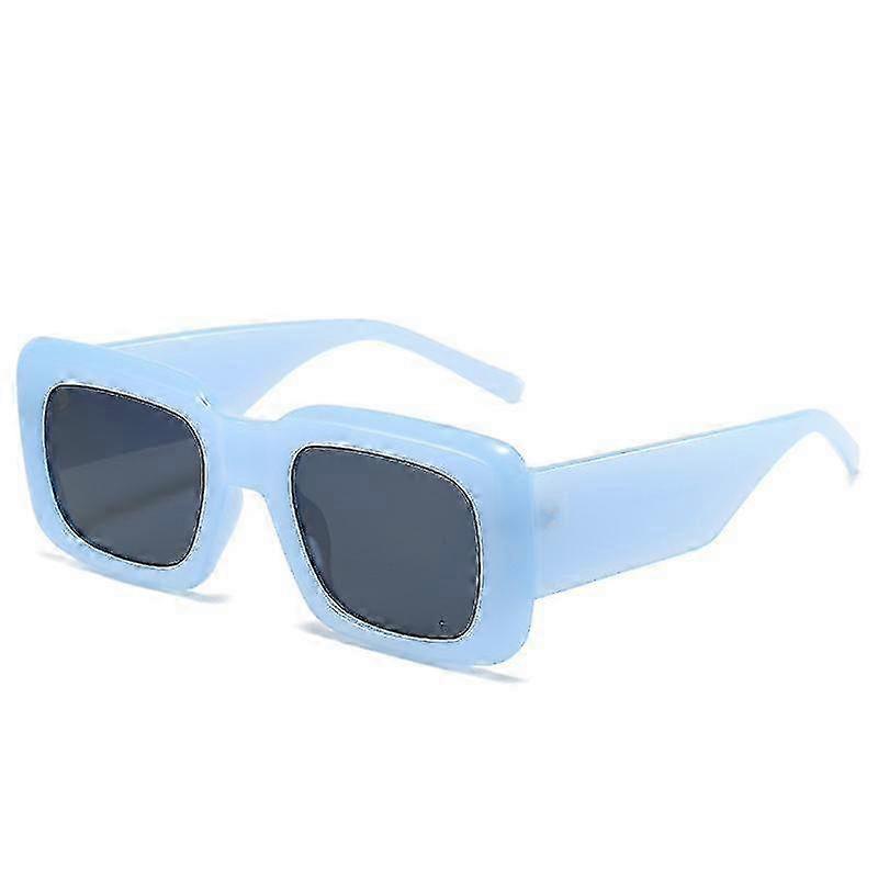 Unisex Rectangular Sunglasses UV400 Protection Classic Retro Design Eyewear