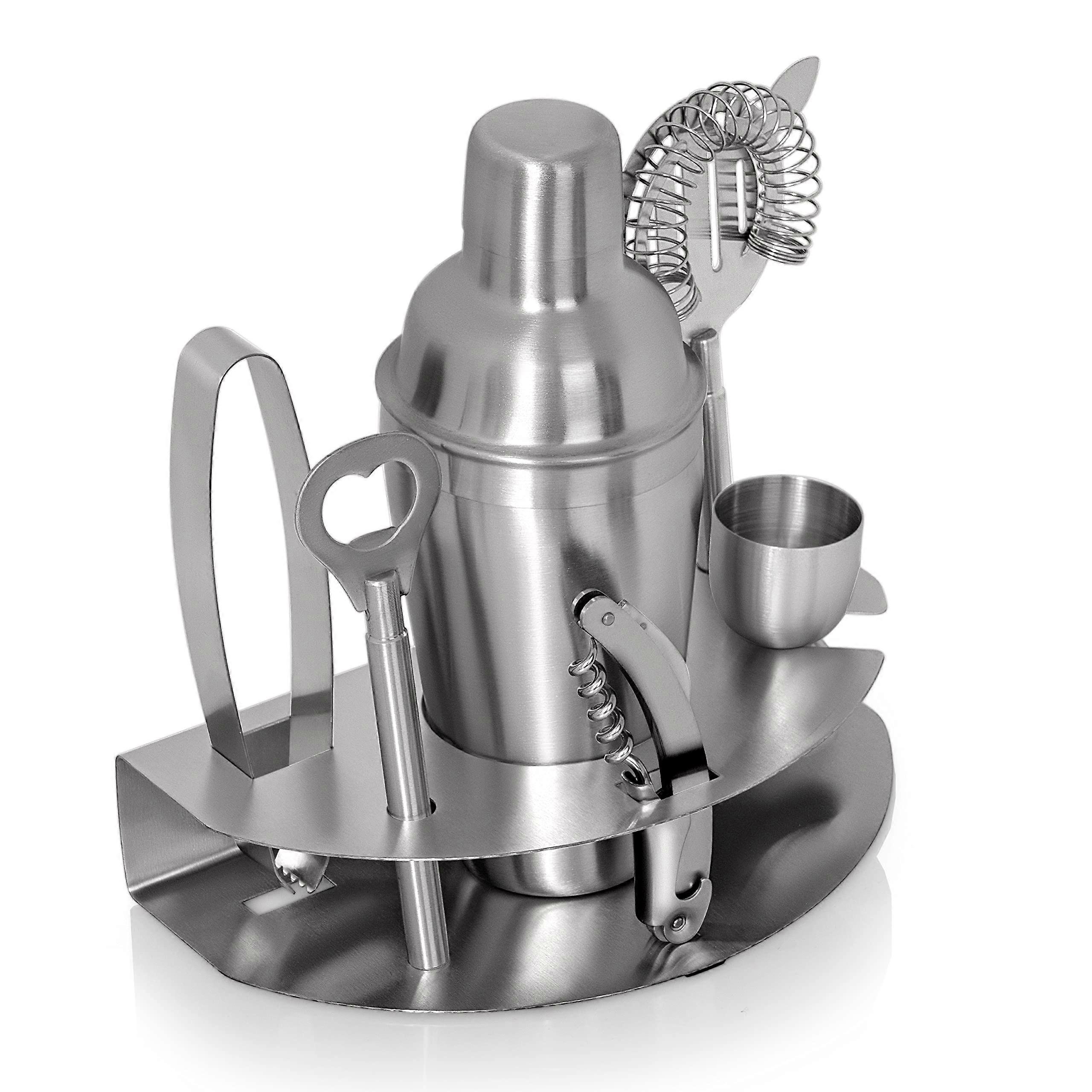 7 Piece Stainless Steel Bar Set for Entertaining Your Guests
