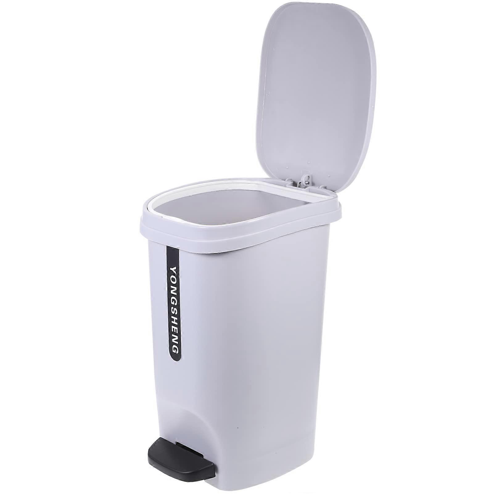 Nordic Style Kitchen Trash Can 10L - Minimalist Design, Durable Plastic, Compact Size, Easy to Clean
