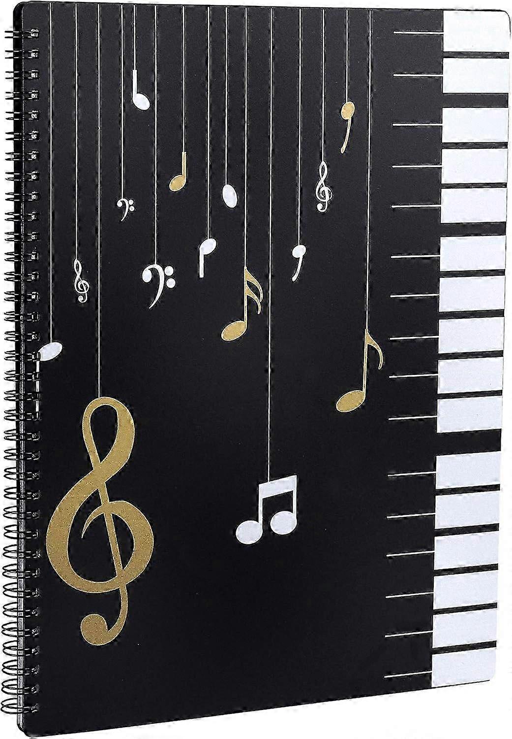 A4 Sheet Music Folder with 30 Pockets - Document Holder for Musicians