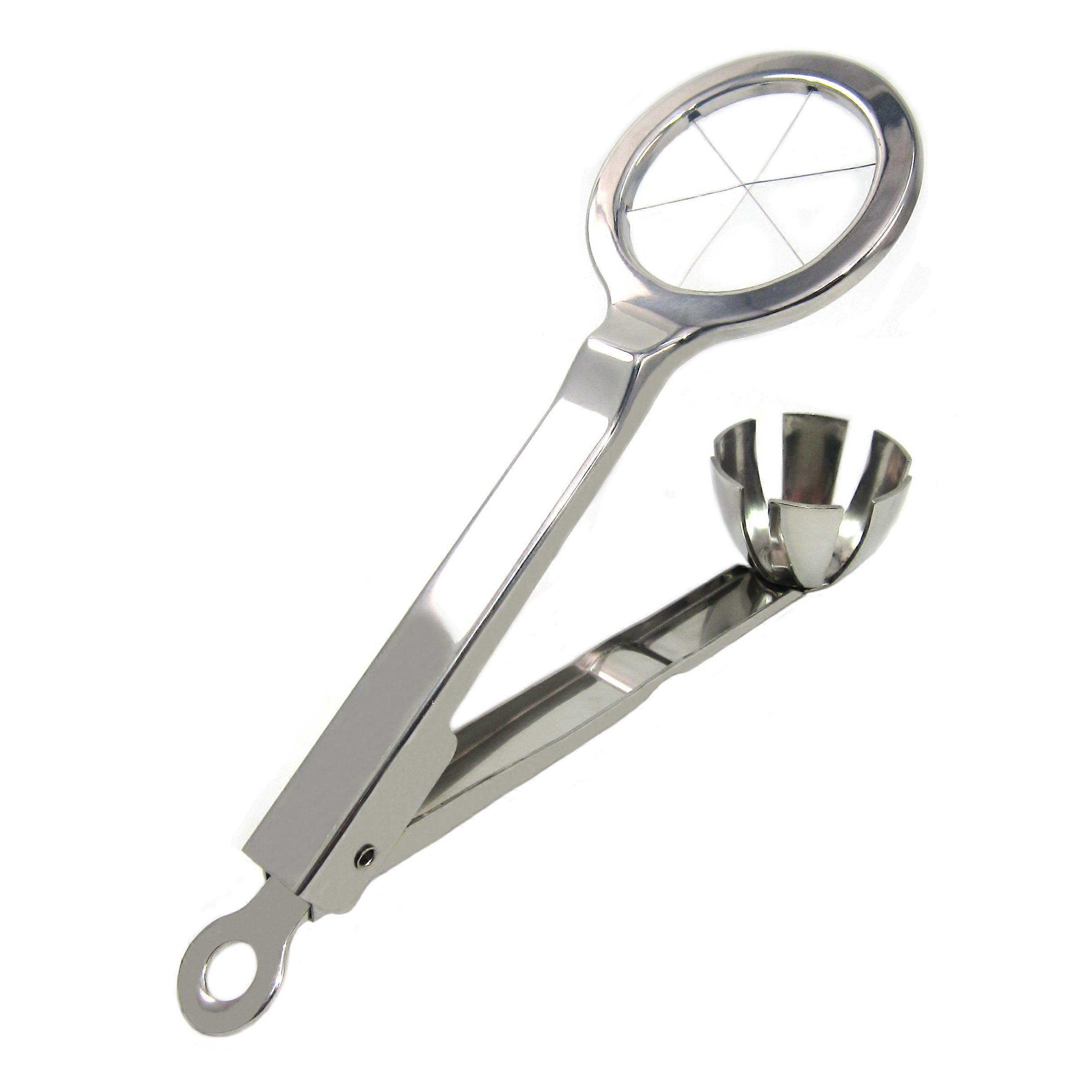 Utensils Stainless Steel Egg Slicer Wedger Cutter, Divides Hard Boiled Eggs Into 6 Equal Segments in One Action