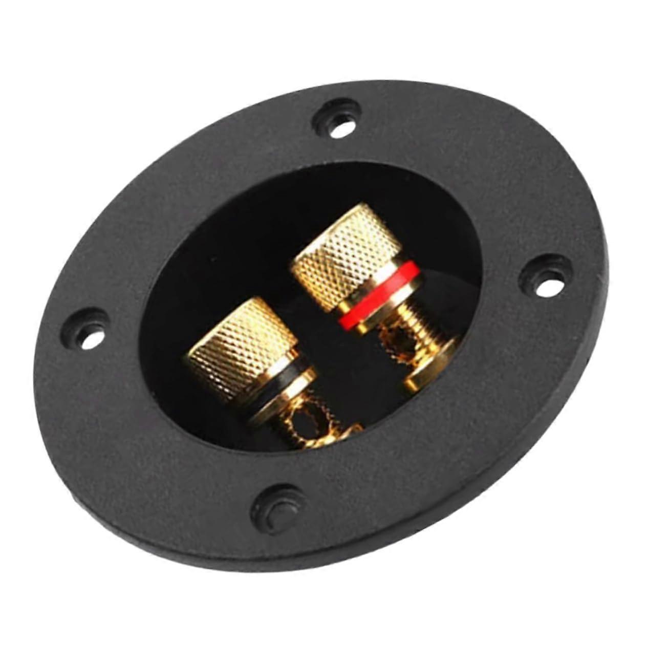 6Pcs Speaker Wire to Subwoofer Adapter Audio Junction Box Terminal Cup with Plated Binding Posts for and High Conductivity