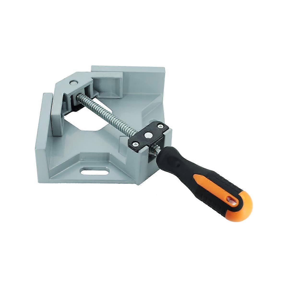Aluminium Single Handle 90 Degree Right Angle Clamp Corner Clip Adjustable Swing Jaw for Woodworking and Photo Framing