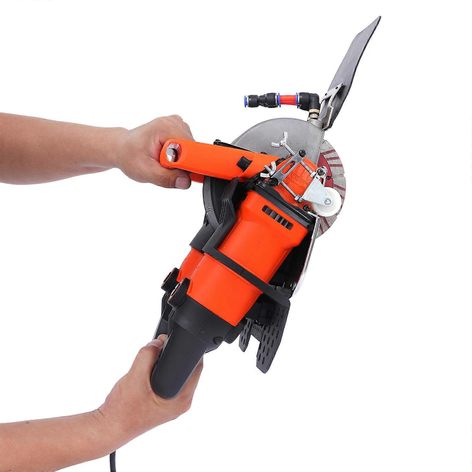 5200W Concrete Slotting Machine Marble Brick Cutter with Water Tank Wall Slotting Machine Slotting Depth Adjustable