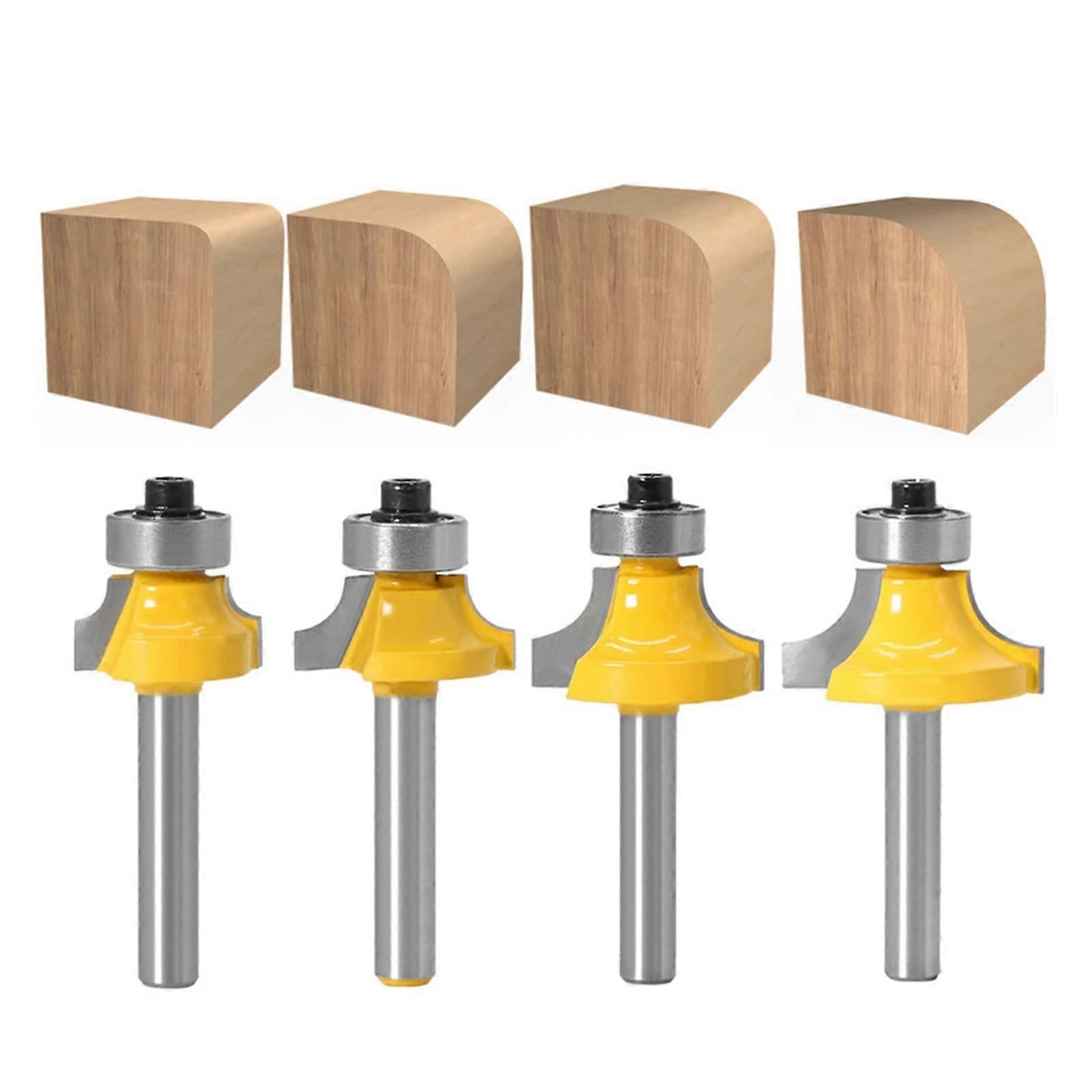 Surface Milling Cutter 6mm Shank Fillet Knife Wood Router Drill Bit Alloy Tool Head