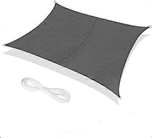 Toldo Vela Rectangular Impermeable Gris - 2x3 metros 95% Protección UV