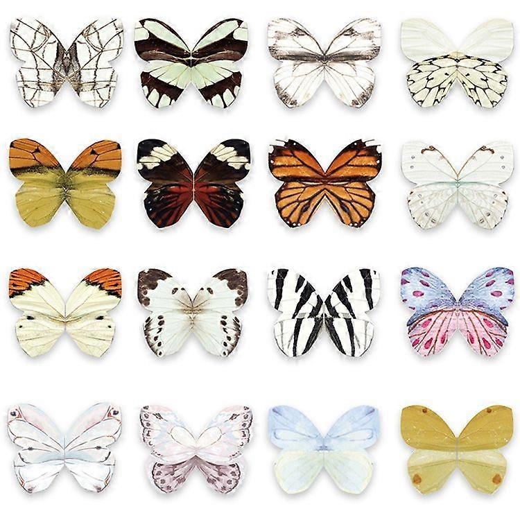 32 Pieces Magnetic Butterfly Bookmarks Foldable Butterfly Page Clip Cute Colourful Butterfly Patterns for Students School Office