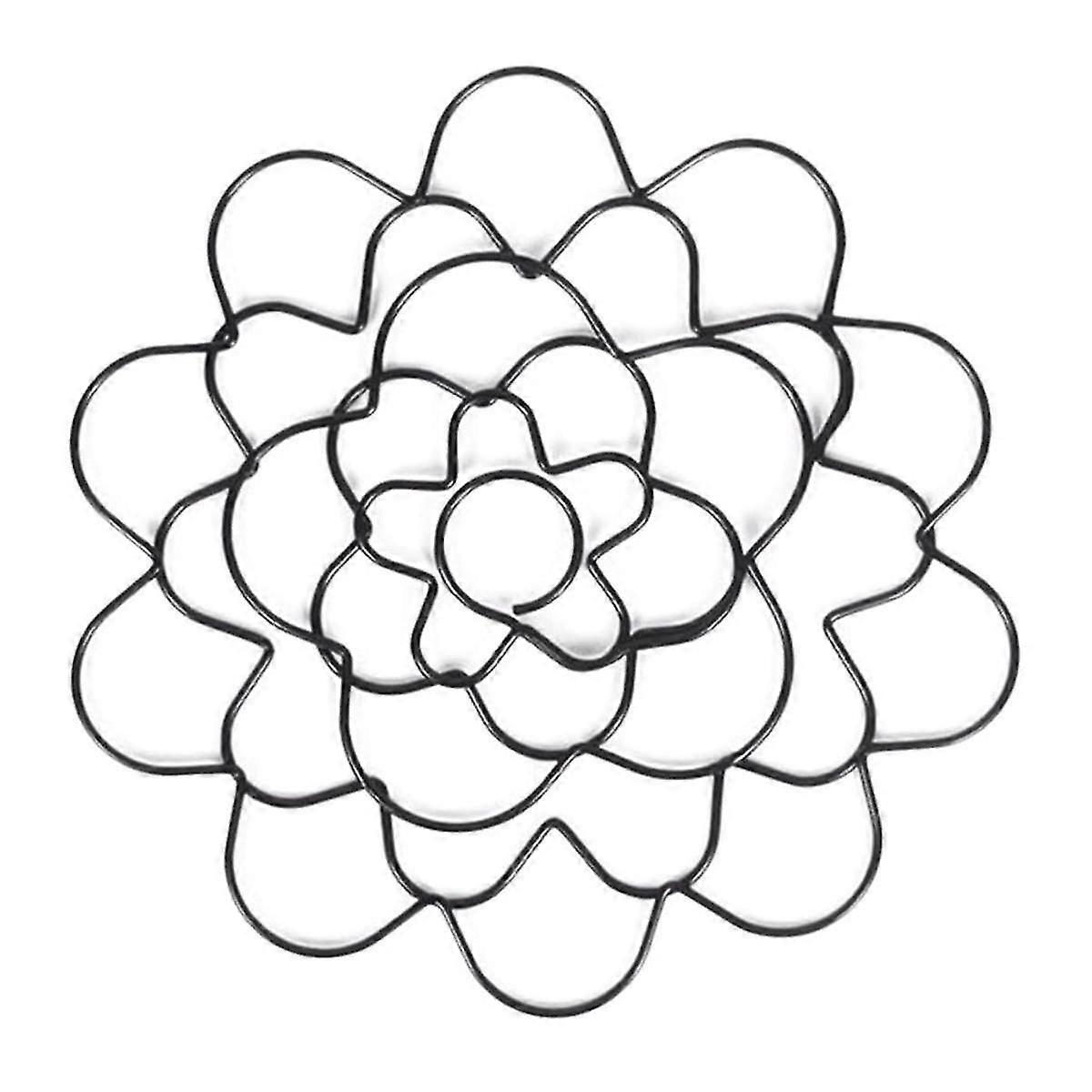 Wire Flower Arranging Tool- Flower Frog, Reusable, Bendable Flower Grid Black 6Inch