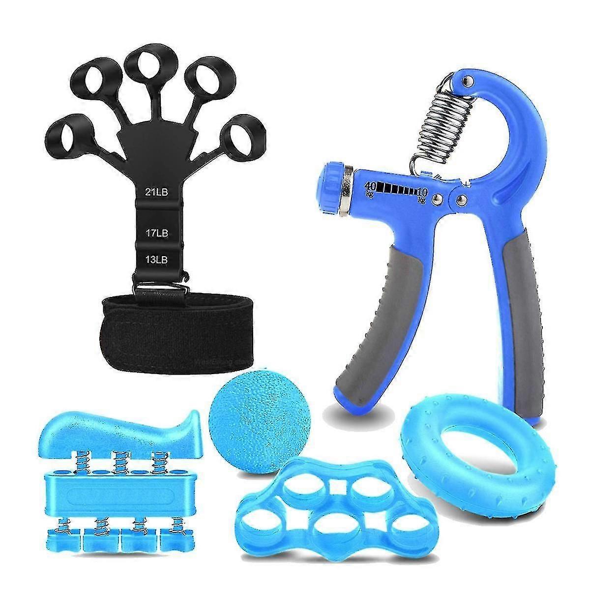 6 In1 Χέρι Gripper Ενισχυτής Fitness Fitness Hand Exerciser Grip Wrist Training Finger Gripper Gym Hand