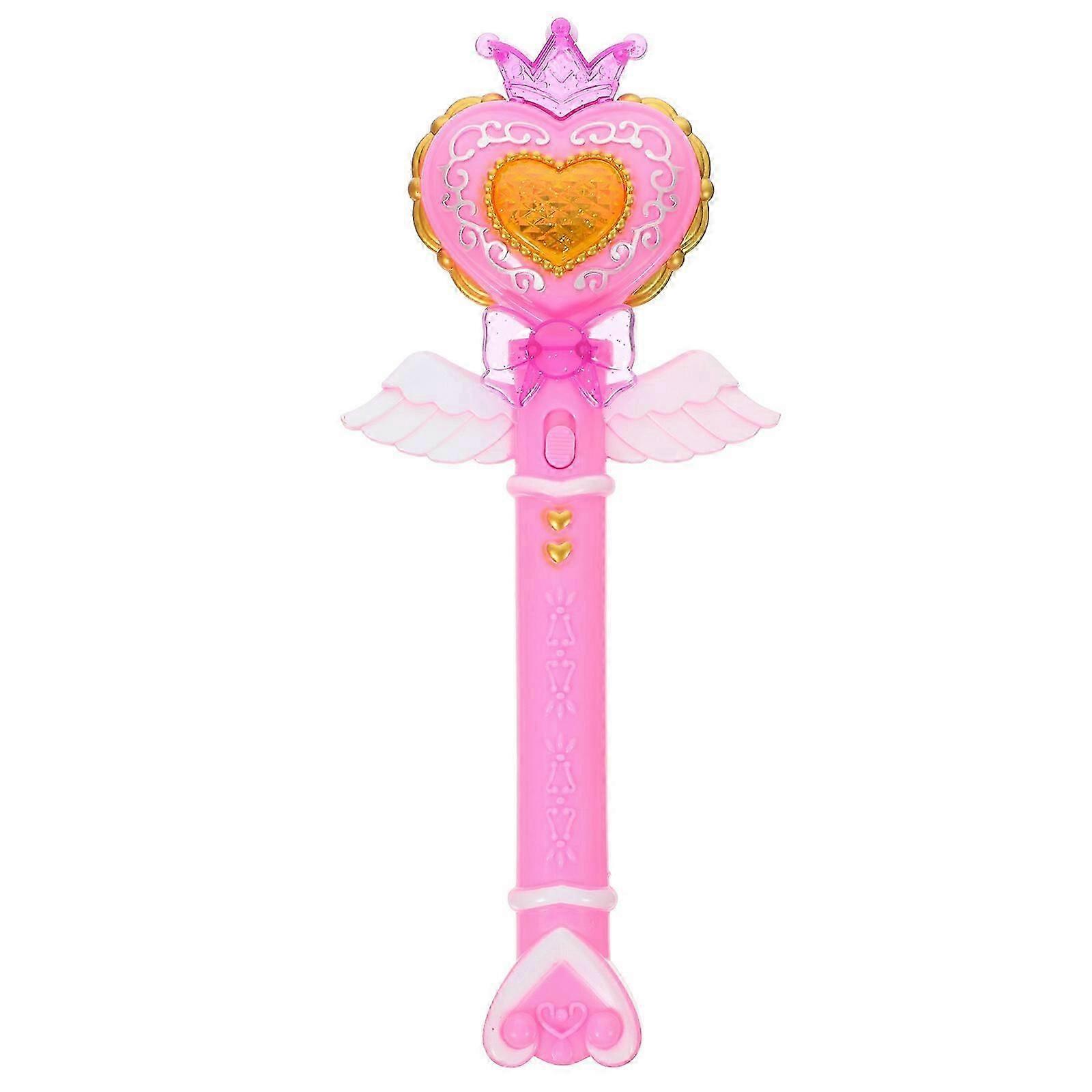 Heart Shaped Glow Wand with Sound Effects - Light Wand for Princess Plaything