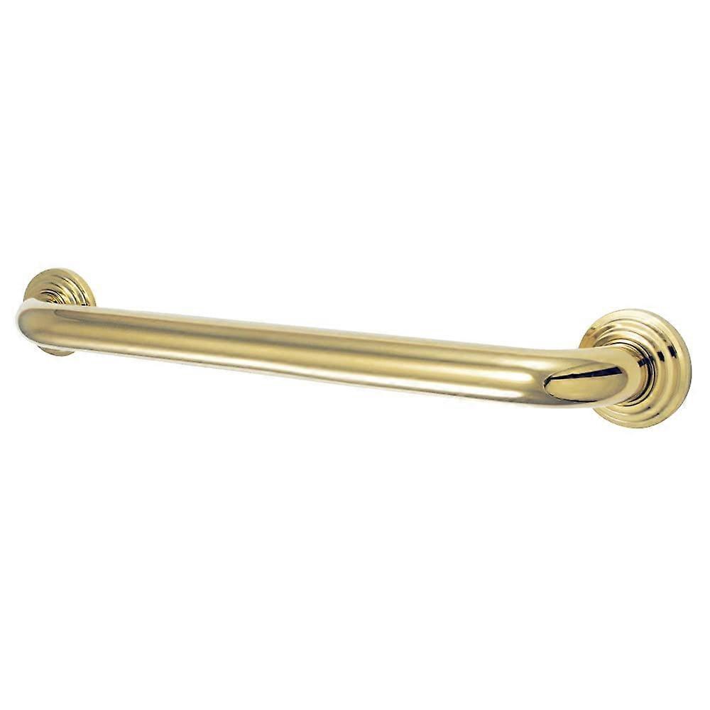 DR214162 Grab Bar, 16 Inch Polished Brass 3-Layer Flange, Designer Trimscape Milano Bathroom Safety Hardware