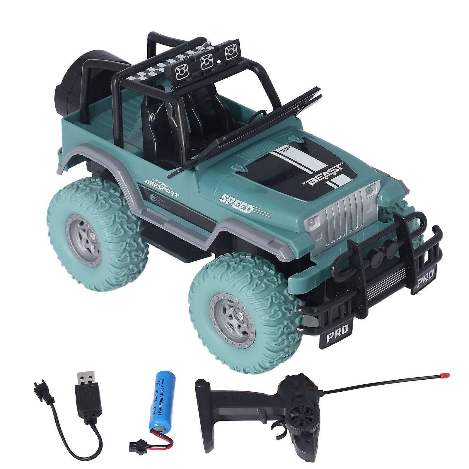Off Road Vehicle Toy Remote Control Rechargeable 1: 18 Scale Vehicle Car Toy with Light for Children