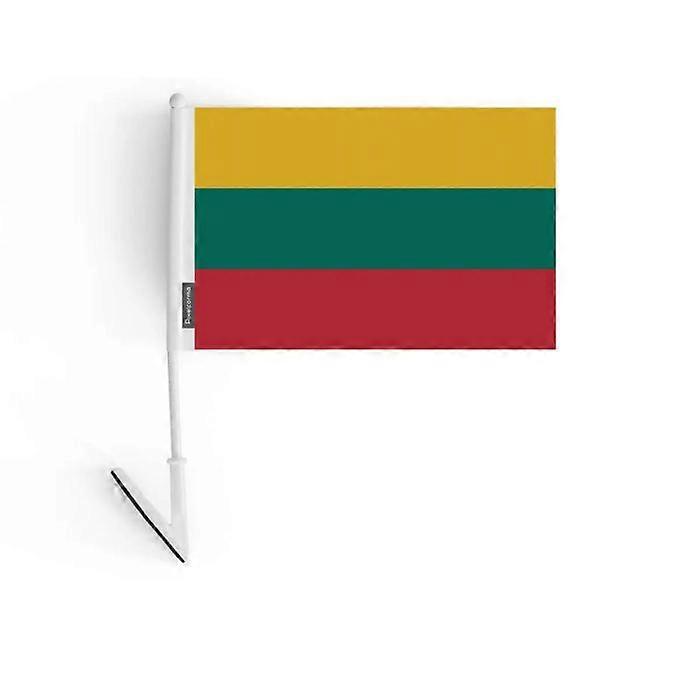 Adhesive Flag – Lithuania – 14 x 21 cm – Soft Polyester – Easy to Stick – 5 pieces