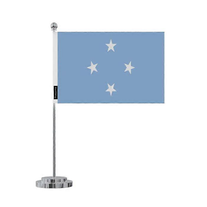 Desk Flag - Multicolor - Federated States of Micronesia - 14 x 21 cm - Polyester - Double-Sided Print