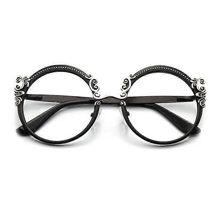 Anti Blue Light Women Reading Glasses, Lightweight Retro Metal Frame with Spring Hinge, Computer Eye Protection, Stylish Design