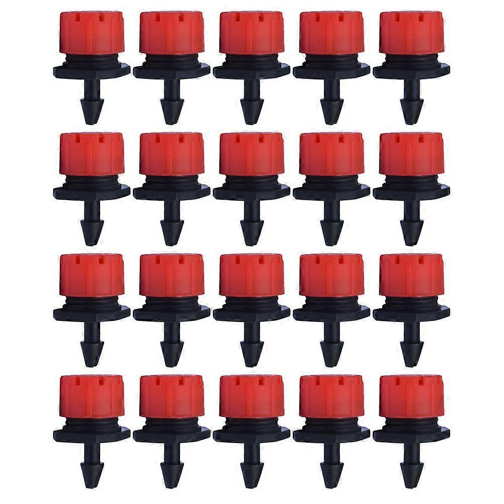 100PCS Flow Adjustable Dripper Irrigation Small Red Dripper Small Drip Head