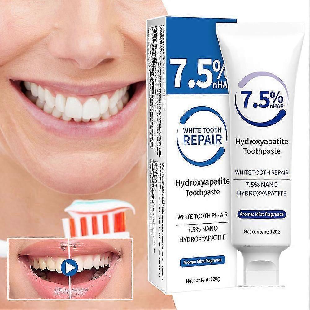 120g Hydroxyapatite Toothpaste for Enamel Protection, Fluoride-Free for Sensitive Teeth