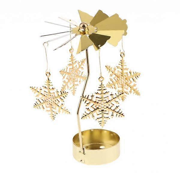 4 Rotating Candle Holder Snowflake