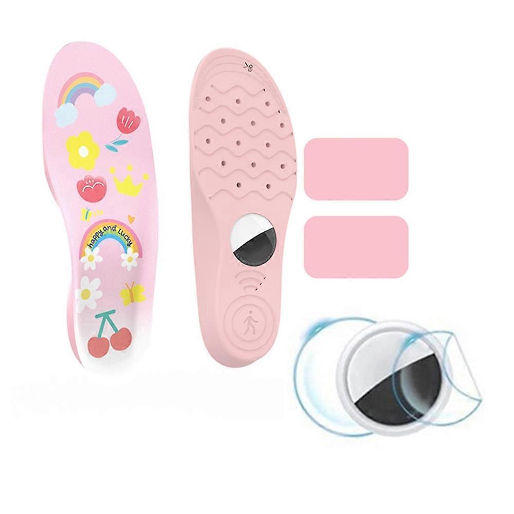 1Pair For Airtag Protective Insoles for Kids/Seniors Smart Tracker Insoles Cute Cartoon Pattern