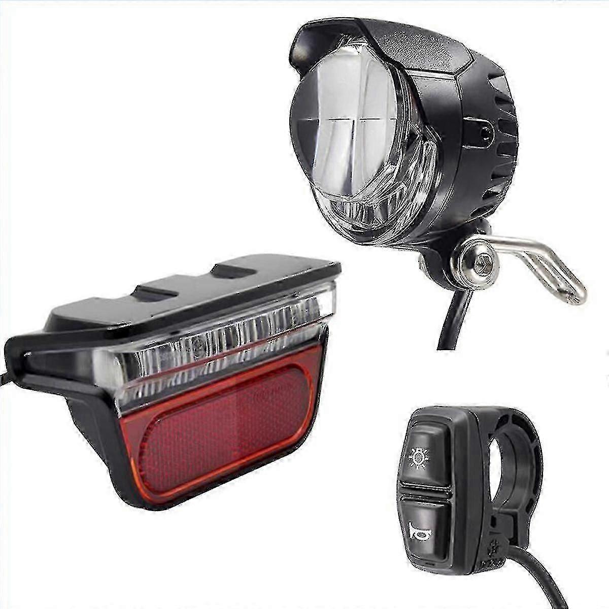 E-bike Light Set Headlight And Led Ebike Rear Lamp Switch