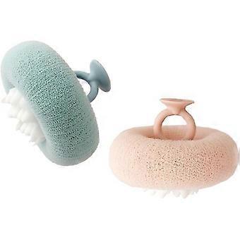 2 Stück Bade-Körperbürste, Peeling-Körperschrubber, Badeschwammbürste, um den Körper zu schrubben und die Dusche zu genießen