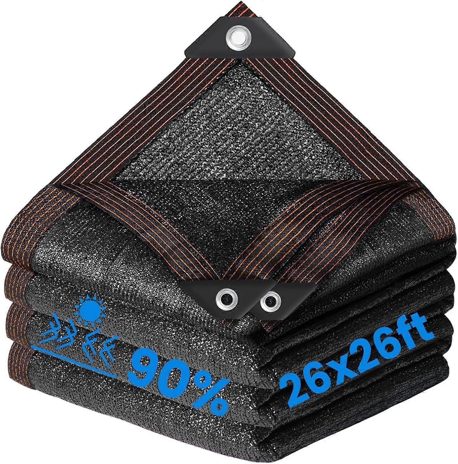 24ft Fine Mesh Pool Screen, Round Leaf Net Cover with Reinforcement Edge for