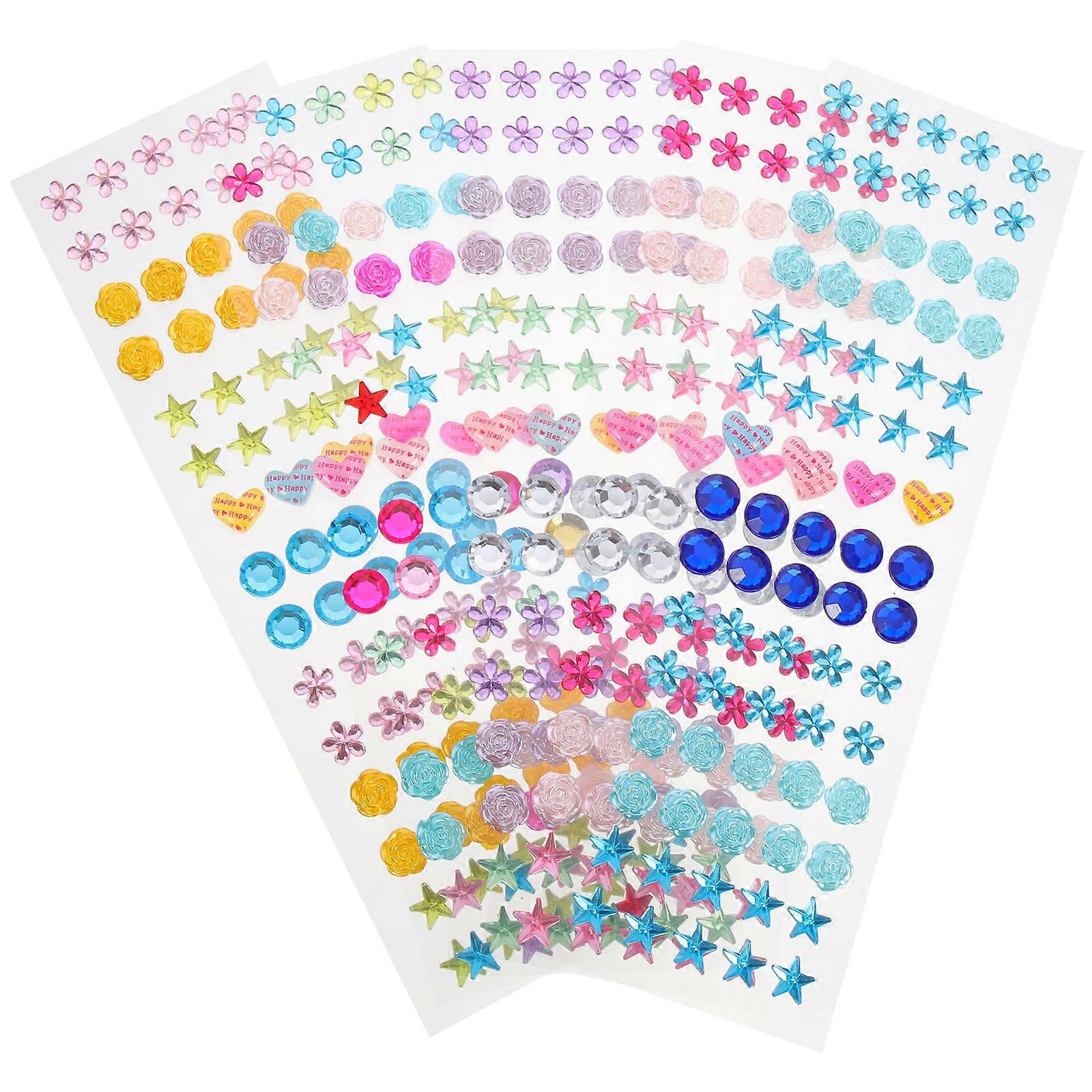 Versatile Acrylic Stickers, Rhinestone Gems for Home Decor and Fashion Crafts