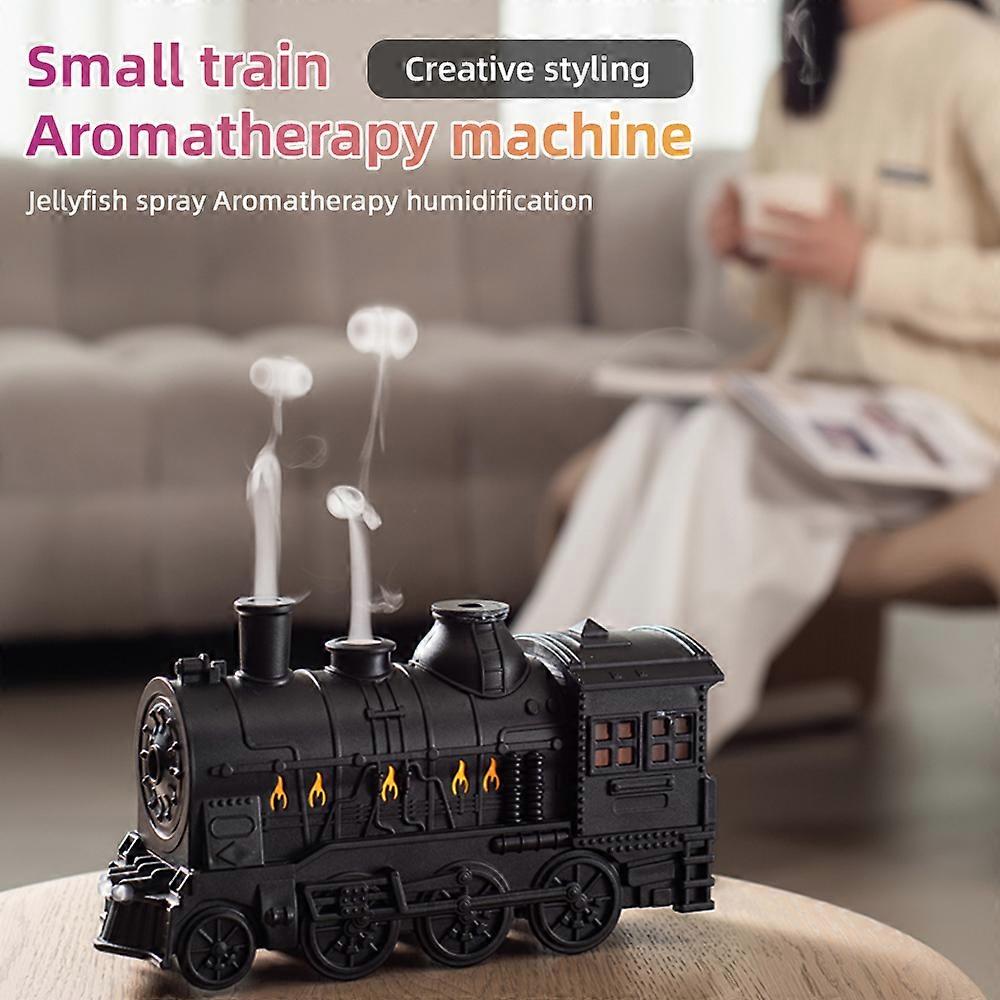 Vintage Train Essential Oil Diffuser 300ml Black 240x138x83mm