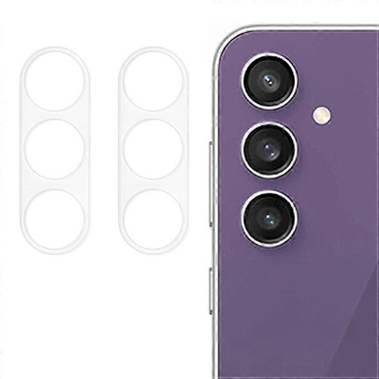 2Pcs Compatible For Samsung Galaxy S24 FE Camera Lens Protector Tempered Glass 3D Lens Film