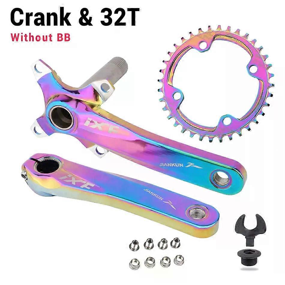 con IXF 104BCD MTB Vevparti Färgglad vev 170mm 32T 34T 36T 38T Aluminiumlegering Smal Bred Tänder Mountainbike Kedjehjul Hjul