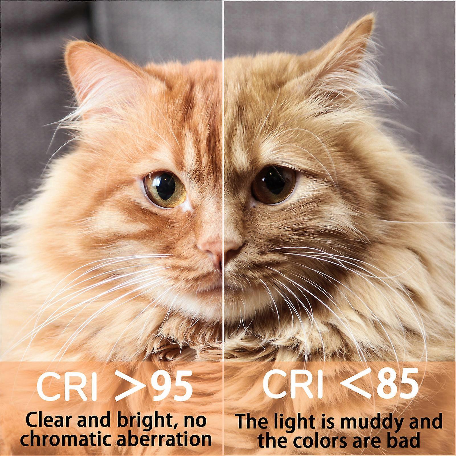 Compact LED Video Light - High CRI Camera Lighting with Adjustable Brightness & Effects