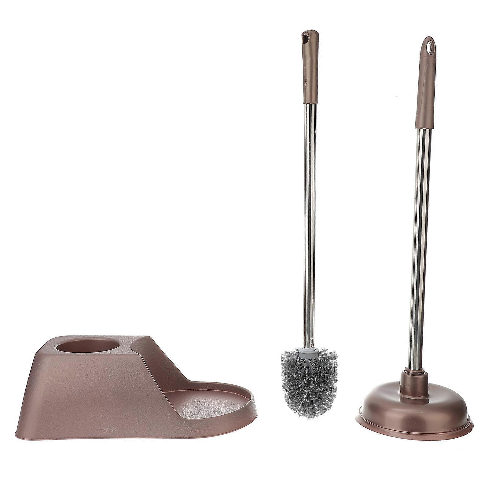 Home Cleaning Solution with Toilet Brush and Powerful Plunger Included