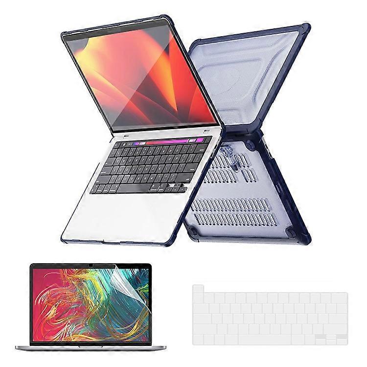 غطاء انكاي هات برينس مقاوم للصدمات متوافق مع ماك بوك برو 16 بوصة (2019) A2141 (النسخة الأمريكية) جراب كمبيوتر صلب نحيف مع ركلات