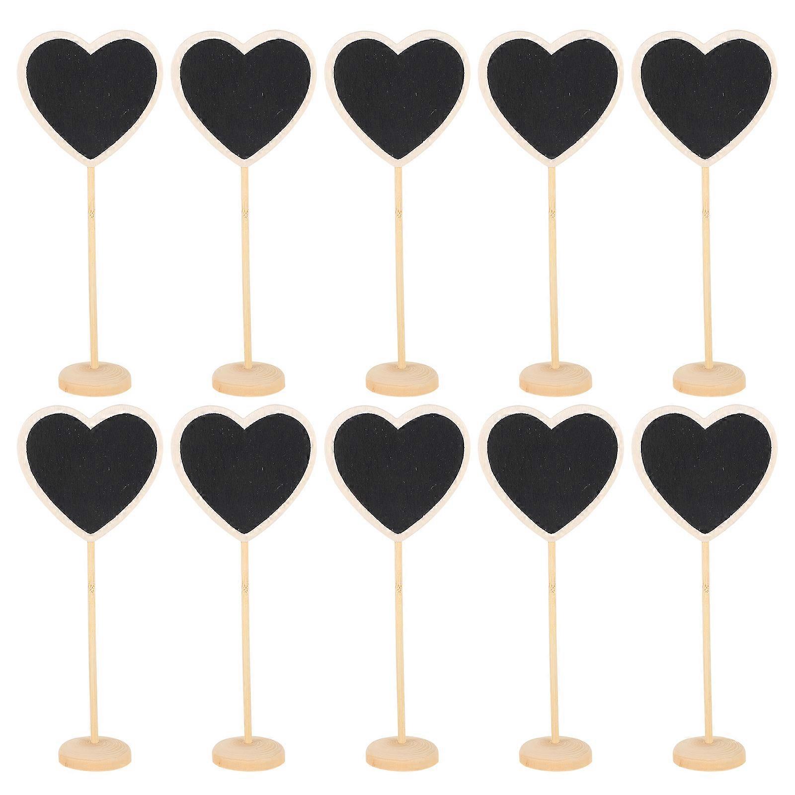 10pcs Mini Chalkboards for Tabletop Decoration, Message Boards for Events, Cafes & Craft Projects, Reusable Writable Boards for Wiping and Rewriting