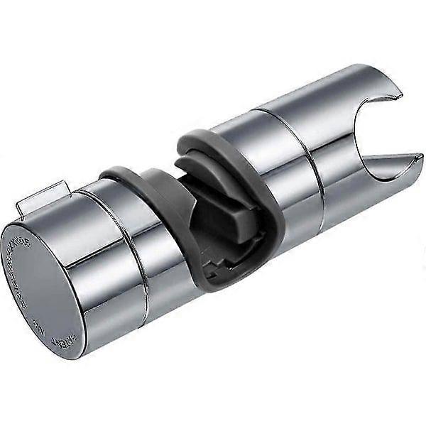 Replaceable Hand Shower Holder, Shower Head Holder, 18-25mm Adjustable Diameter, Chrome ABS (Silver)