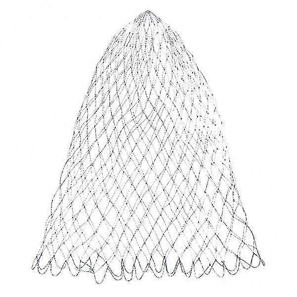 4xportable nylon vikning fiske landningsnät Rhombus Mesh landning Dopp Net-50cm