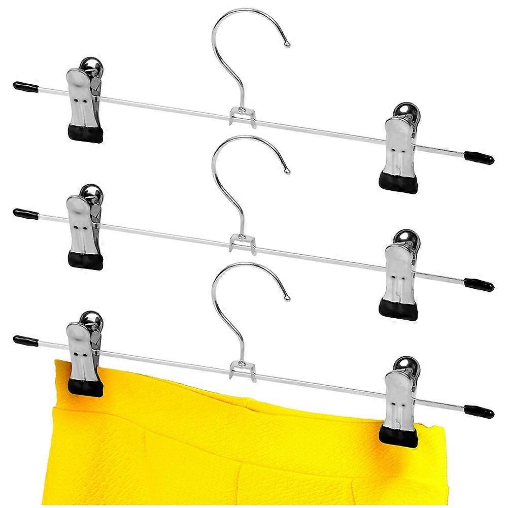 Metal trouser hanger with clips, 3 pcs.