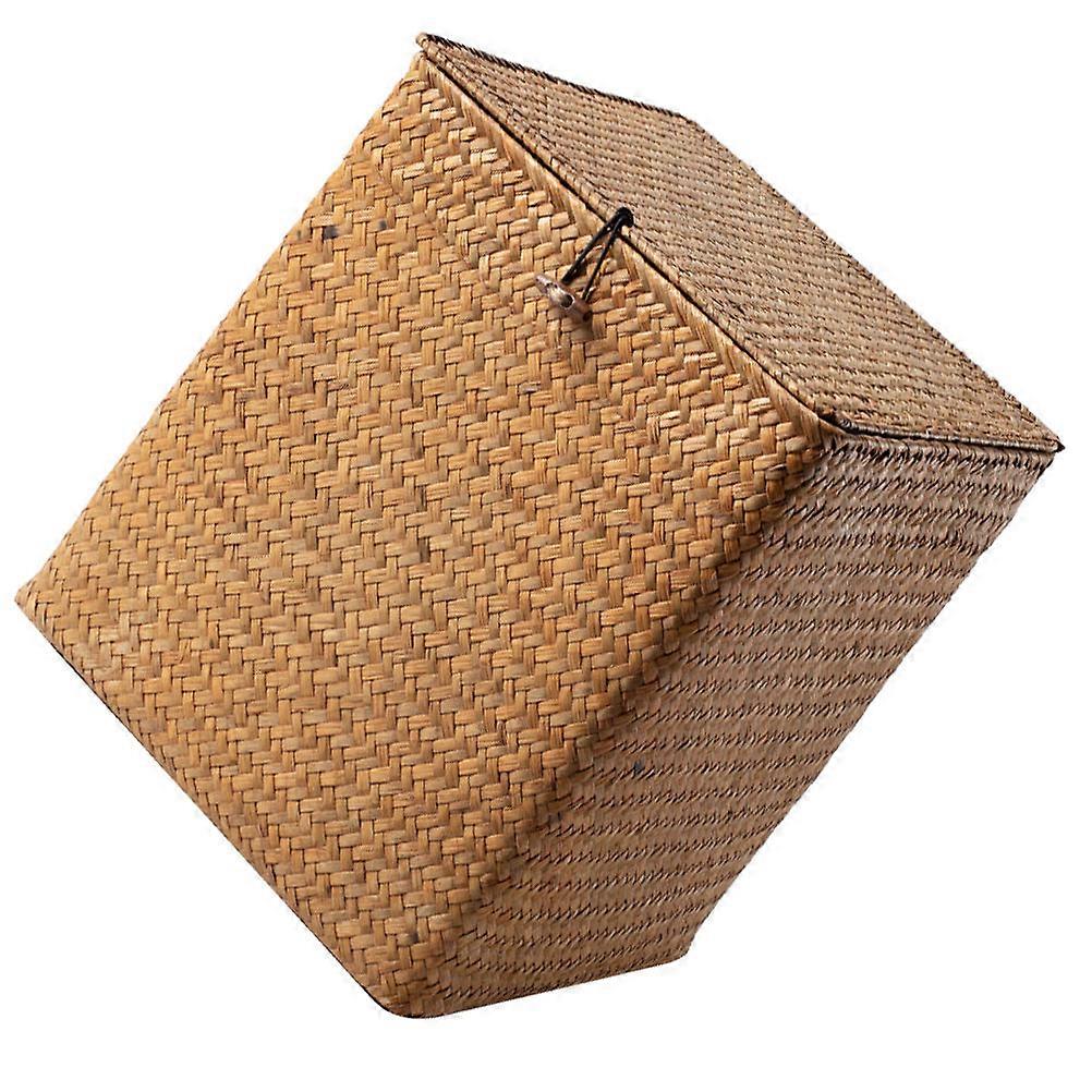 Woven Straw Container, Durable Basket for Storage and Decoration