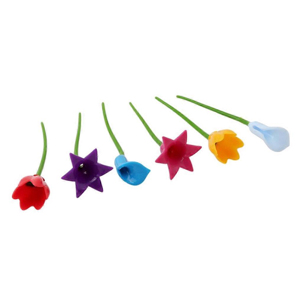 Szilikon csészemarkerek, virágmintás címkék a borospohár jellegzetes azonosításához