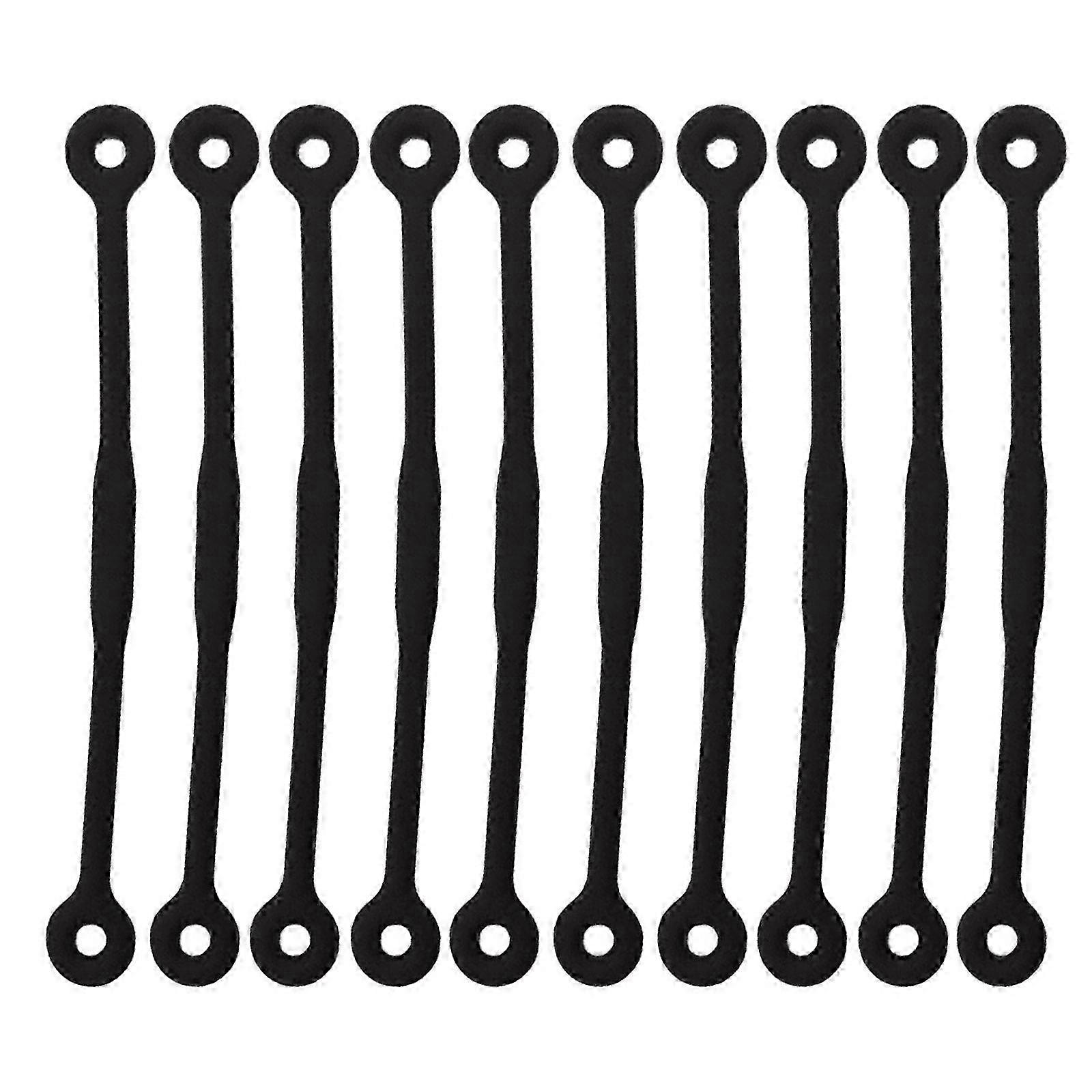10-Pack Silicone Vibration Dampeners for Tennis and Racquetball Rackets, Orange