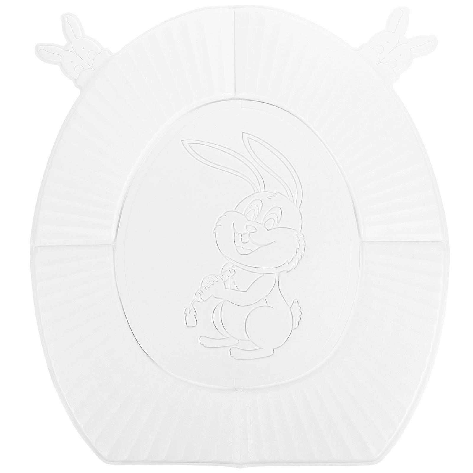 Toilet Seat Pad Adhesive Toilet Pad Rectangular Shape Durable EVA Material Protect from Wet Toilet Lid 1Set