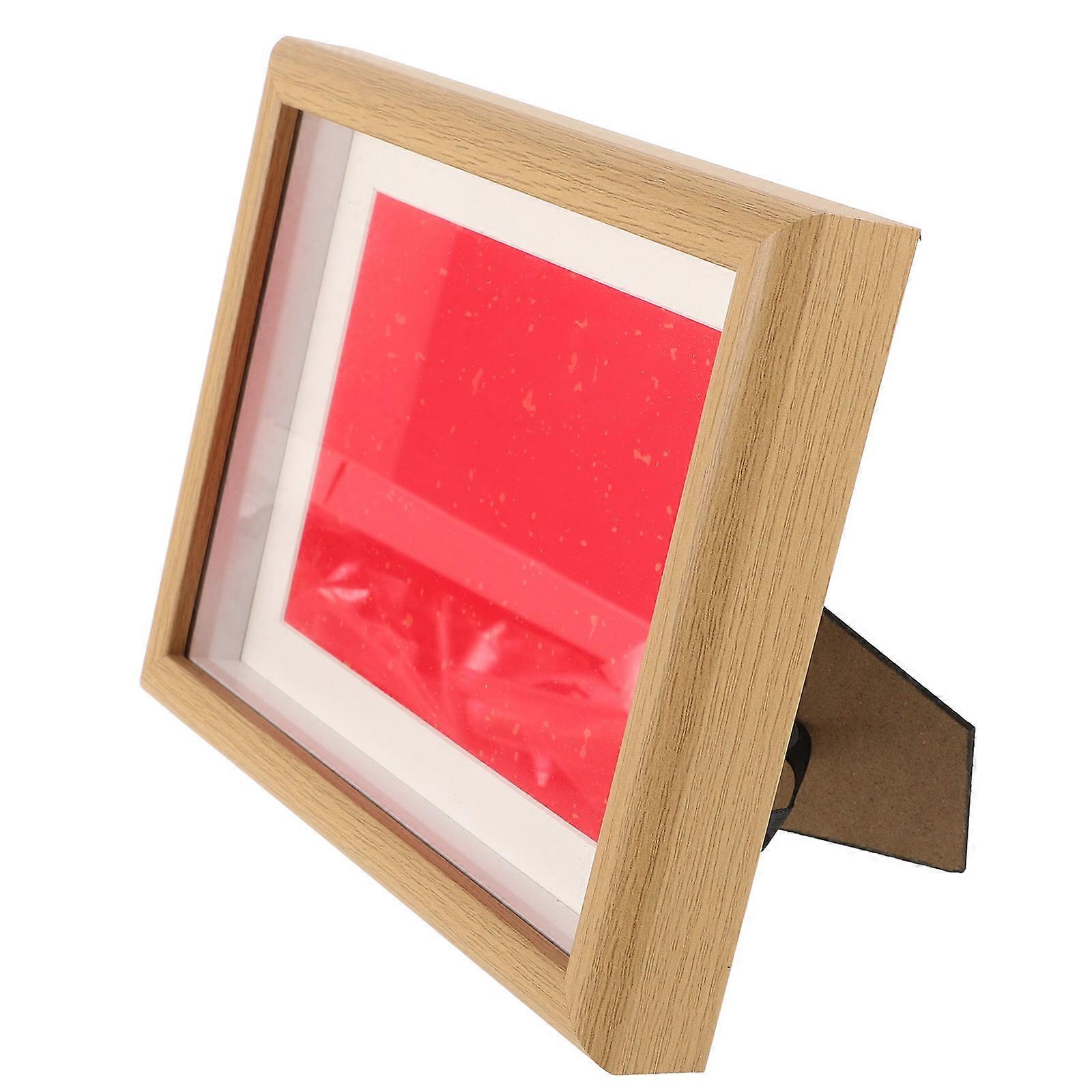 Wood Calligraphy Frame Display Memories Simple Style For Office Use Protect Calligraphy 1Pcs
