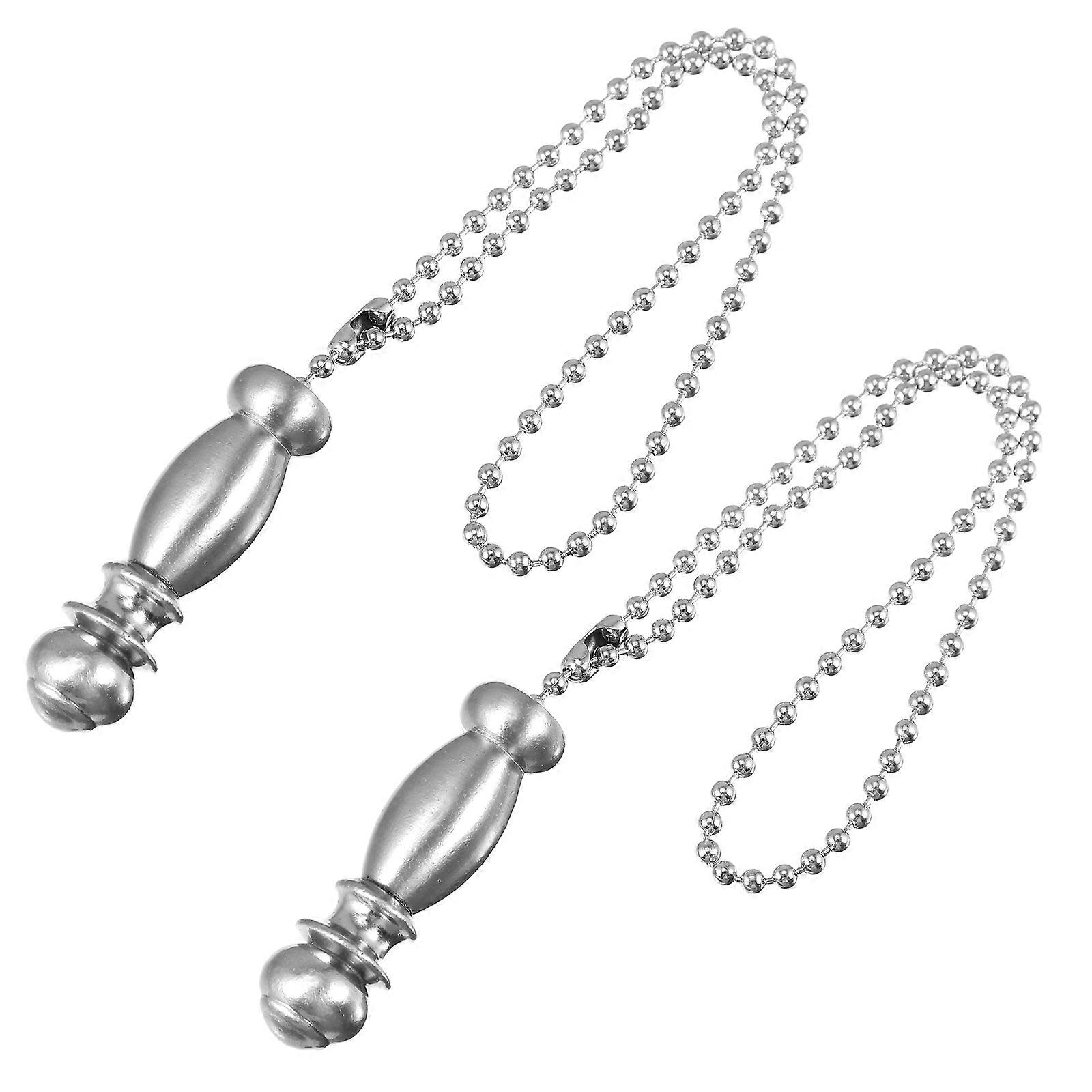 2pcs Ceiling Fan Bead Chain Pendant, Durable Ornament with Elegant Design for Stylish Home Hanging Decor and Light Fixtures