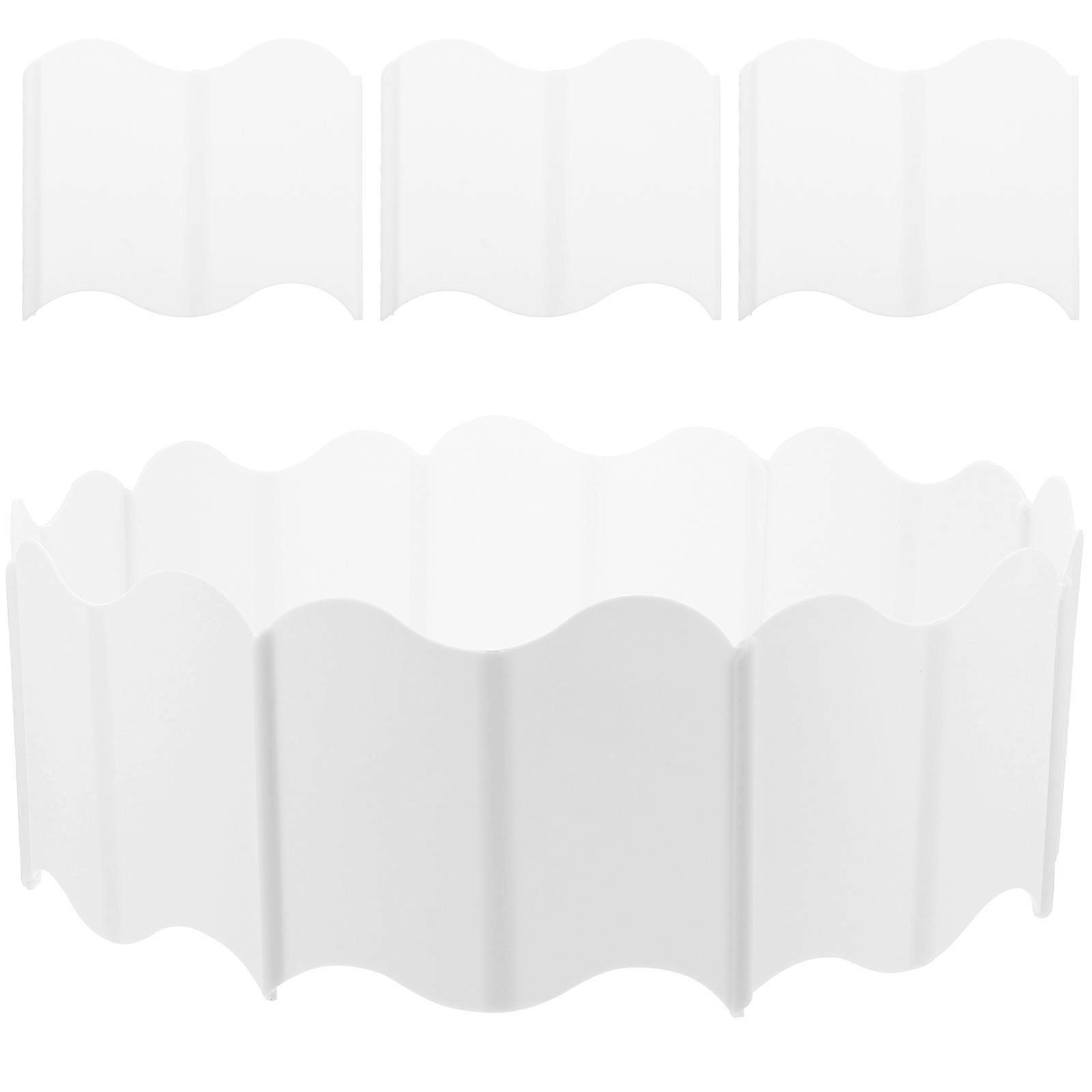 Lawn Garden Edging Border Interlocking Design For Landscaping Gardeners PP Material Flower Bed Edging 6.2 5.3 0.3in 1Set