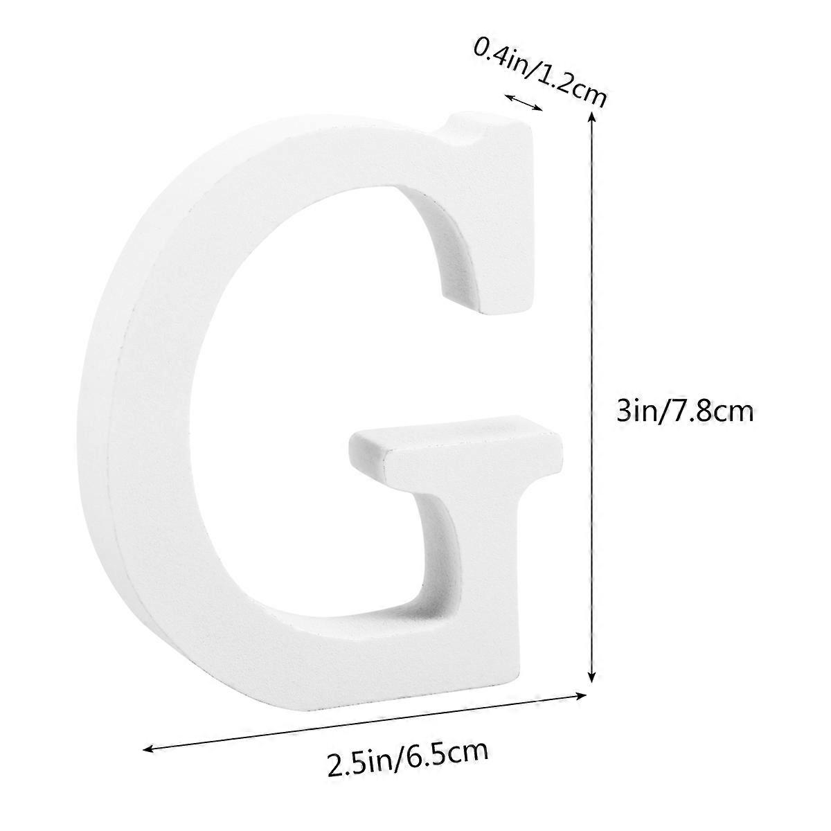 Simple Style Alphabet Ornaments 2.4x0.5x3.1in For Wedding Reception Birthday Home Decor