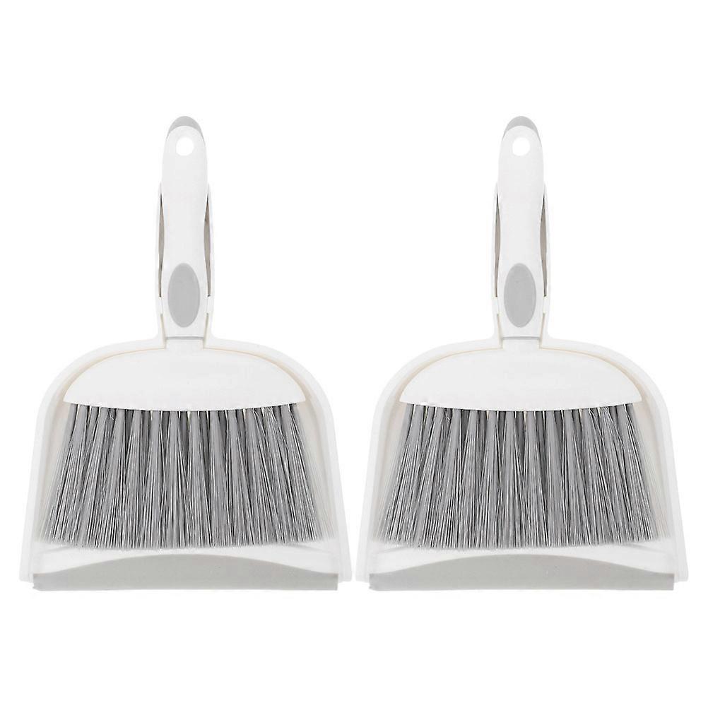 Table Brush And Dustpan Set Practical Design For Car Use Grey 26.30X17.00X3.20CM Dust Collection 1Set