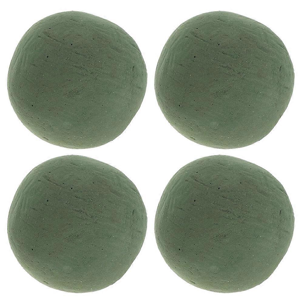 4pcs Spherical Floral Foam for Arrangements, Durable Fresh Flower Mud, Balls for DIY Crafts, Weddings & Events