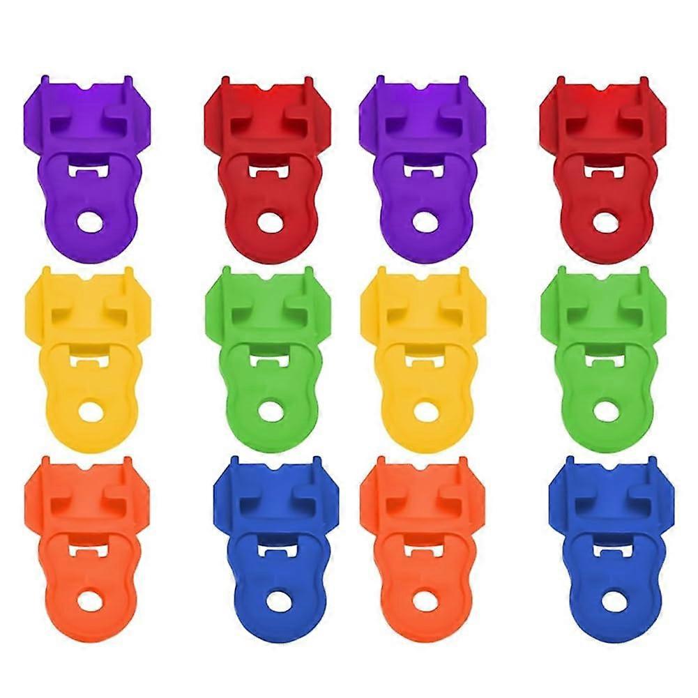 12 pieces Simple can opener, Simple can opener, Soda can opener, Manual can opener, Colorful beverage can protective cover